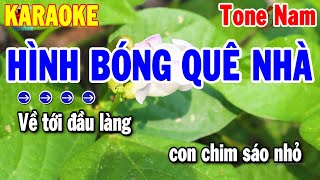 Karaoke Hình Bóng Quê Nhà Tone Nam Nhạc Sống Cha Cha Hay  Thanh Hải [upl. by Illil483]