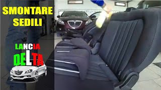 COME SMONTARE SEDILI LANCIA DELTA 3 CON PULIZIA SANIFICAZIONE ABITACOLO [upl. by Yerdua]