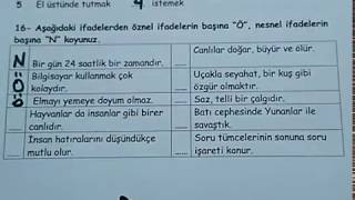 4sınıf Türkçe 2dönem 1yazılı Bulbulogretmen türkçe [upl. by Holly]