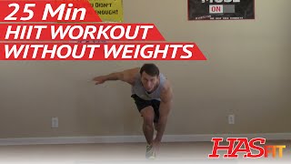 25 Min Ignition HIIT Workout without Weights  HASfit Tabata Training without Weights HIIT Exercises [upl. by Ansilme]