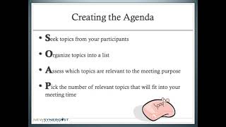 Supervisor Webinar 9 Leading Effective Meetings [upl. by Ianahs]