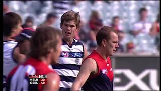 Round 3 Melbourne Geelong 2007 MCG Brent Prismall Starred [upl. by Norvol]