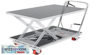 VEVOR Hydraulic Lift Table Cart 500lbs Capacity 285quot Lifting Height Manual Single Review [upl. by Danny159]