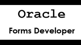 Oracle forms developing part 2avi [upl. by Retluoc]