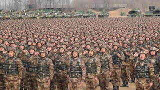 Chinese army puts on show of military might for Xi Jinping [upl. by Alacim325]