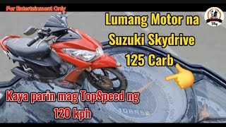 Old Suzuki Skydrive 125 Carb Type Scooter TopSpeed Test [upl. by Ailla]