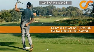 HOW TO REMOVE TENSION FROM YOUR GOLF SWING [upl. by Sedruol]