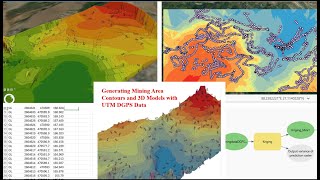 UTM excel DGPS data conversion for mining [upl. by Tserof]