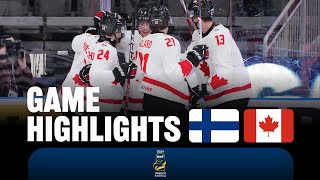 Highlights Finland vs Canada  2024 WorldJuniors [upl. by Bohon426]