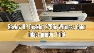 Review HP DeskJet 2755e Wireless Color inkjetprinter Print scan copy Easy setup Mobile printin [upl. by Harty78]