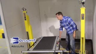 Destuffit™ Pivoting Conveyor Range of Motion  A Better Way to Unload [upl. by Latsryc]