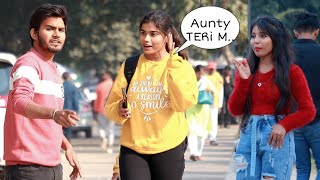 Calling cute girls Aunty prank 🤣😂  Thanks Aunty prank  DR Prank [upl. by Elfont880]