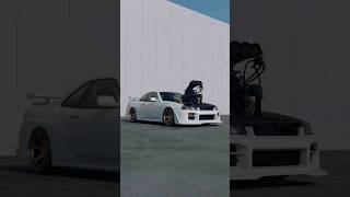 Nissan R34🤍Engine Swap😱💨 nissan skyline r34gtr [upl. by Ahsenrad224]