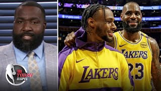 NBA Today  Real Special  Perk on LeBron James amp Bronny James play together in Cleveland homecoming [upl. by Nil]