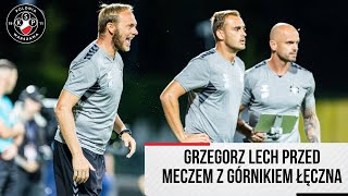 Trener Grzegorz Lech przed meczem z Górnikiem Łęczna [upl. by Nylikcaj]