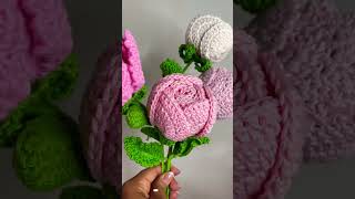 Peonias forma 1 y 2 crochet ❤️♥️🧶 crochet peonias flores [upl. by Jonina]