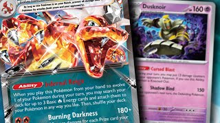 How to play the Charizard ex  Dusknoir Pokemon TCG deck [upl. by Yrtnahc]