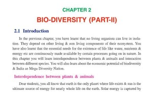 Biodiversity Part 2Chapter 2Environmental studies12th Class pseb ncert cbse [upl. by Haroldson]