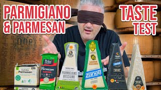 Italian Chef Blind Parmigiano Reggiano and Parmesan Taste Test [upl. by Raynata353]