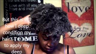 Wash and Go On 4C Hair Routine and How I Deep Condition with Wash and go styling [upl. by Kelsi745]