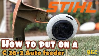 How to Rewind STIHL Trimmer Heads  252 262 AutoCut [upl. by Silvana]