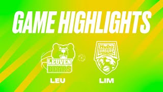 Stella Artois Leuven Bears vs Hubo Limburg United  Game Highlights [upl. by Delle]