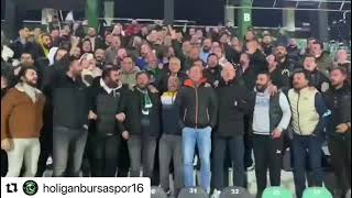 deplasman yasağı olmasına rağmen Bursaspor taraftarı Texas takımını yalnız bırakmıyor [upl. by Danya96]