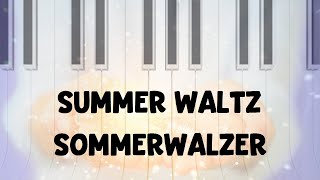 sehr leichte amp leichte Klavierstücke  Start Smart Band 106  Summer Waltz  Sommerwalzer  Labsch [upl. by Elleirbag]