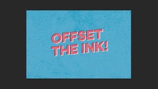 How to Create an Offset Ink Effect in Photoshop [upl. by Nirrok]