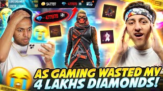 As Gaming Hack My ID And Wasted My 450000 Diamonds 🤯 Revenge😡 Delete As Gaming ID Garena Free Fire [upl. by Ayotyal595]