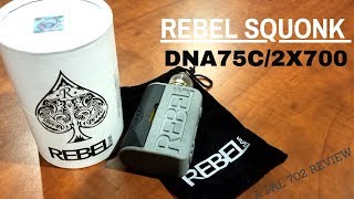 REBEL VAPE DNA75C SQUONK 2X700  3D PRINTEDDOORS amp CONNECTIONS [upl. by Anaitak363]