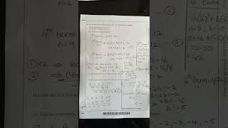 GCSE question  Quadratic nth term maths gcse gcse2024 gcseexam nth term igcsemaths [upl. by Aarika]