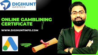 Not eligible Disapproved Online gambling  How To Get Certificate for Online gambling [upl. by Tonie]