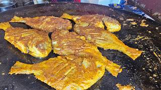 Crispy Masala Fried Fish  Best Tawa Masala Fish Fry In Bhubaneswar l Fish Fry Recipe  Street Food [upl. by Darda]