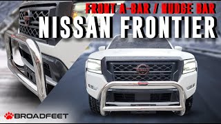 20222024 Nissan Frontier PRO4X  Broadfeet® Front ABar  Nudge Bar Bumper Guard [upl. by Sualohcin618]