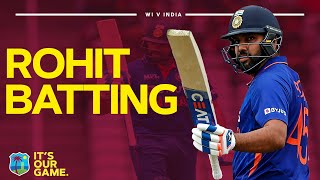 Rohit Sharma Hits HalfCentury In 1st Goldmedal T20I  West Indies v India [upl. by Naujahs]