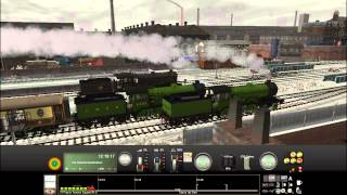 TS 2014 Digital Tractions B12 Locomotive addon review [upl. by Vachil]