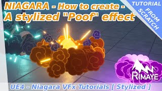 Niagara  How to create a stylized quotPOOFquot effect  UE4 tutorials  Explosion  Location Event [upl. by Penny]