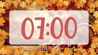 7 Minute Timer Thanksgiving 🦃 [upl. by Assira]