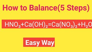 HNO3CaOH2CaNO32H2O Balanced EquationNitric acidCalcium hydroxide Balanced Equation [upl. by Omrellig]