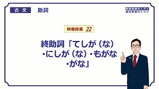 【古文】 助詞２２ 終助詞「てしがな・にしがな・もがな・がな」 （１１分） [upl. by Dearman692]