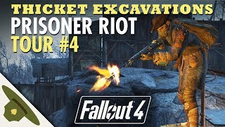 PRISONER RIOT at Thicket Excavations  Huge Fallout 4 settlement tour  PART 4  RangerDave [upl. by Dwinnell]