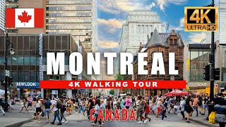 🇨🇦 Street Life in Montreal  Walking Tour of St Catherine  Street Canada City Walk 4K HDR60fps [upl. by Wojcik]