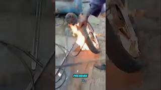 Tire bead blaster vs flame blaster method [upl. by Yajeet]