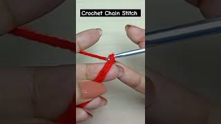 crochet chain stitch crochet knitting crochetstitch shorts howtocrochet [upl. by Rebhun]