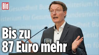 Karl Lauterbach plant Erhöhung der KrankenkassenBeiträge [upl. by Drandell921]