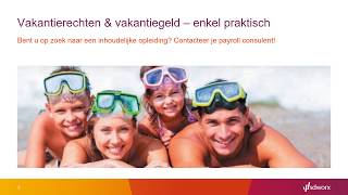 Vakantiegeld en vakantierechten  enkel praktisch [upl. by Ellennod]