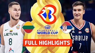 Lithuania 🇱🇹 vs Serbia 🇷🇸  Full Game Highlights  FIBA Basketball World Cup 2023 [upl. by Heidi]