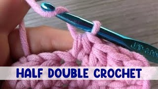 How to Work the Half Double Crochet Stitch HDC [upl. by Aleira507]