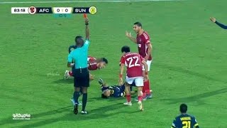 JUNIOR MENDIETA RED CARD against AL AHLY [upl. by Hajidahk]